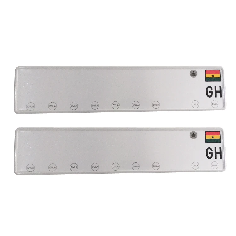 Wholesale custom design embossed aluminum blank Ghana car license plate