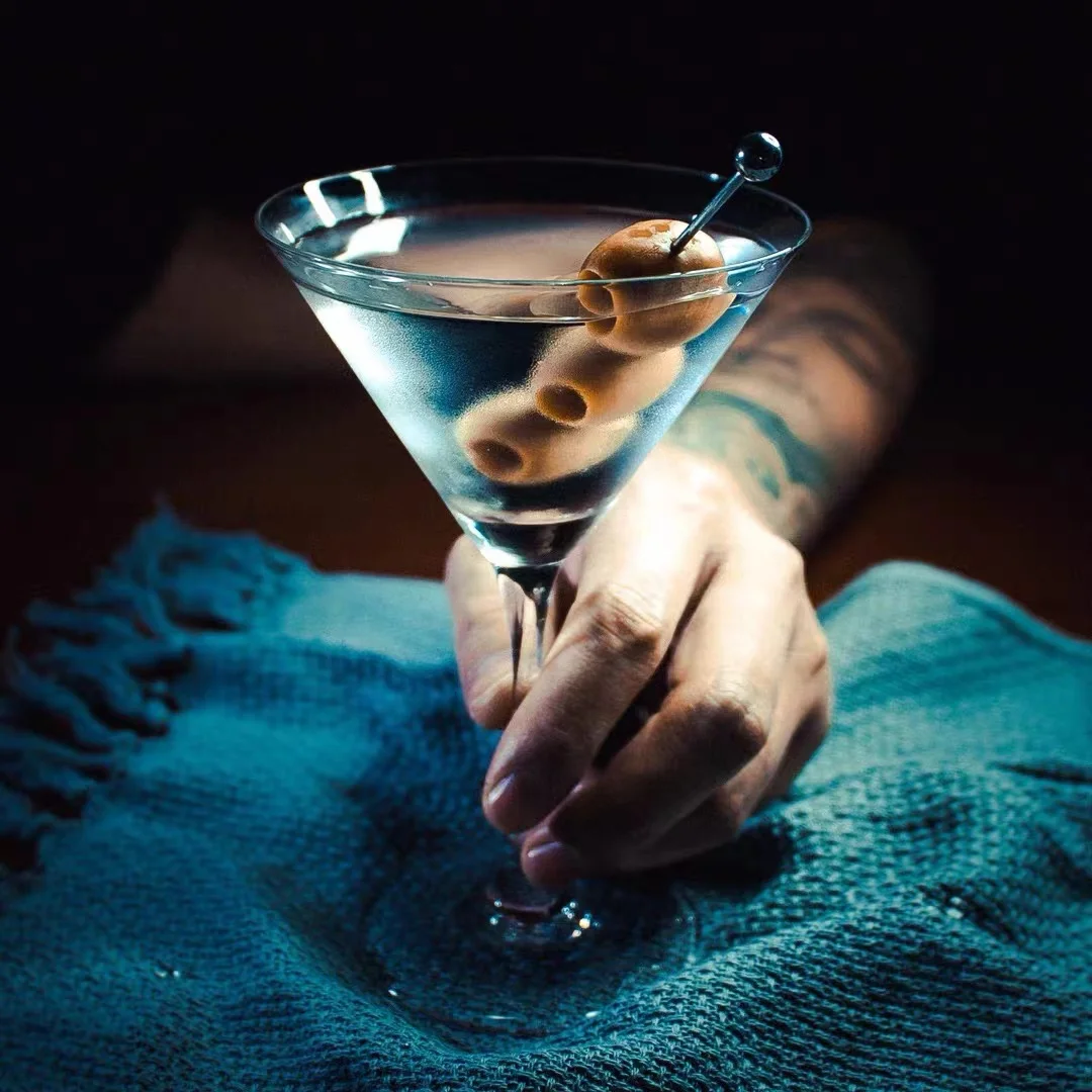 Wholesale In Stock 125ML Clear Whiskey Cocktail Glass Martini Bar Wine Glasses Goblet Cup Stemmed Champagne Glasses