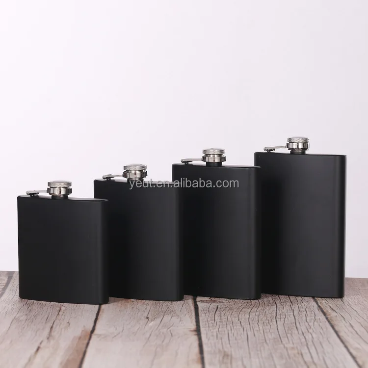 6oz 7oz 8oz Stainless Steel Hip Flask Set Men Gift Set with Shot Glasses Funnel for Alcohol Leather Hip Flask Whisky Glass