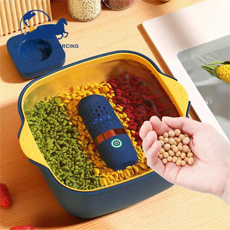 Small kitchen use capsule wireless USB Rechargeable vegetable washer machine food disinfection purifier