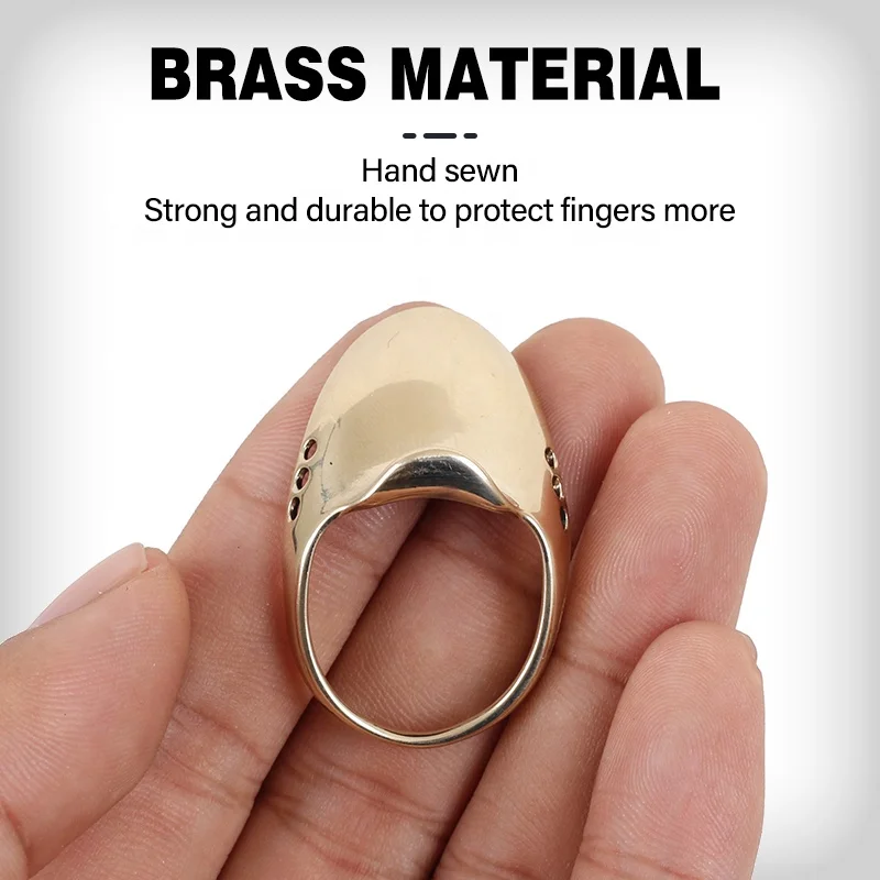 SPG Archery Finger Guard Bow And Arrow Set Hunting Traditional Mongolian Recurve Bow Brass Accessories Protective Equipment