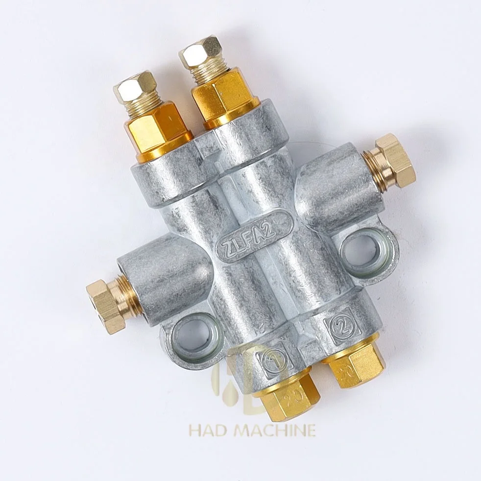 ZLFA 2/3/4/5 Ways Volumetric Grease Distributor Or Metering Devices Manifold Block For Lubrication System/CNC Machine