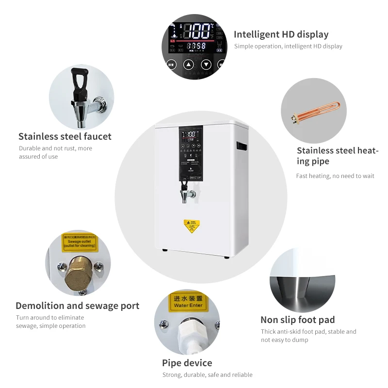 50L High quality commercial wall water boiler Electric Hot Water Boiler for sale Restaurant equipment