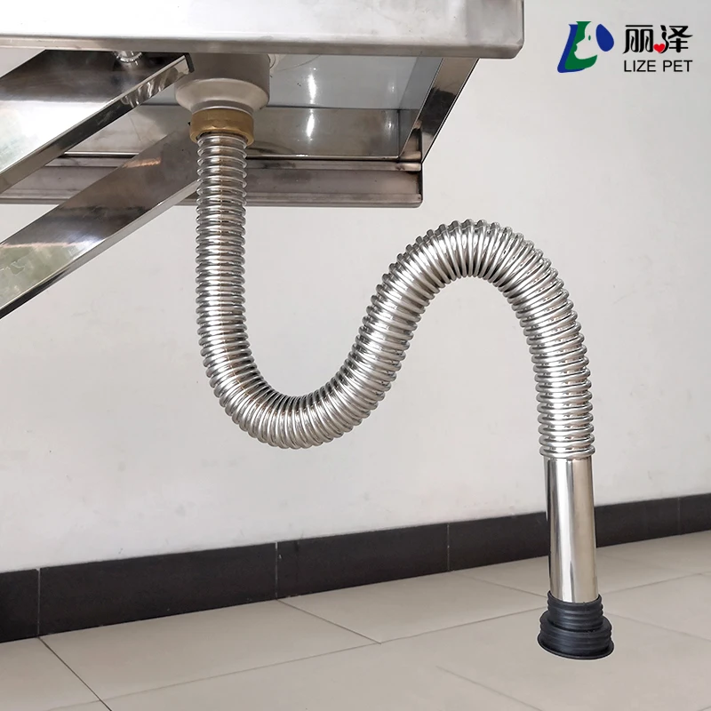 Dog Grooming Tub Washing Pool Pet Shop Large Dog Bathtub 304 Stainless Steel Dog Bathing Tub