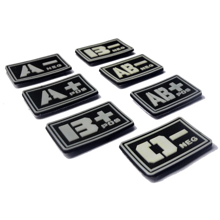 Бесплатный образец боевых медицинских этикеток для оказания первой помощи идентификация кровяного типа патчи