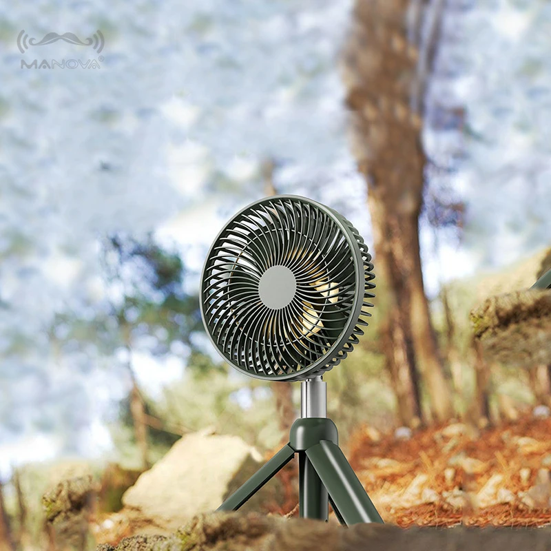 2023 fans tent air conditioner rechargeable portable travel fan height adjustable telescopic tripod camping fan