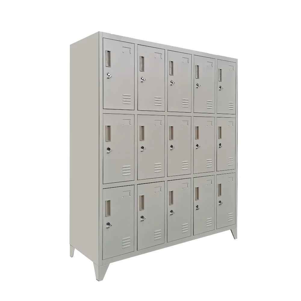 Steel 15 Doors Locker Steel Storage Cabinet Staff Locker