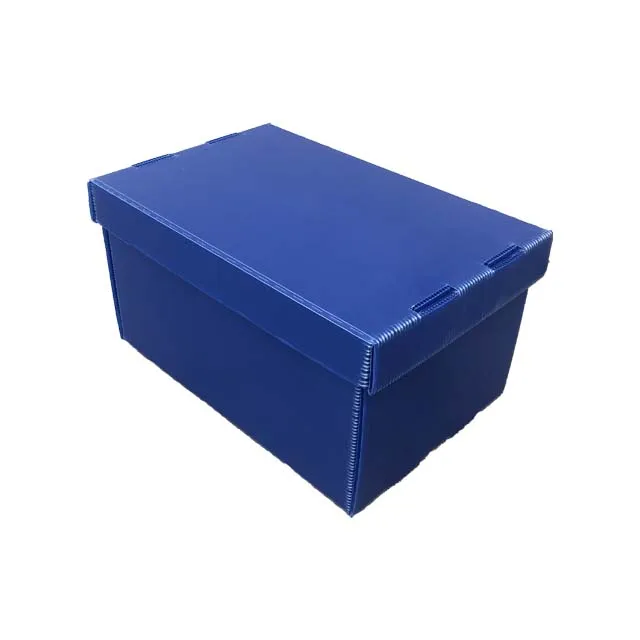 Waterproof Foldable Polypropylene PP Corflute Plastic Shipping Box With Lid For Packing Transportation