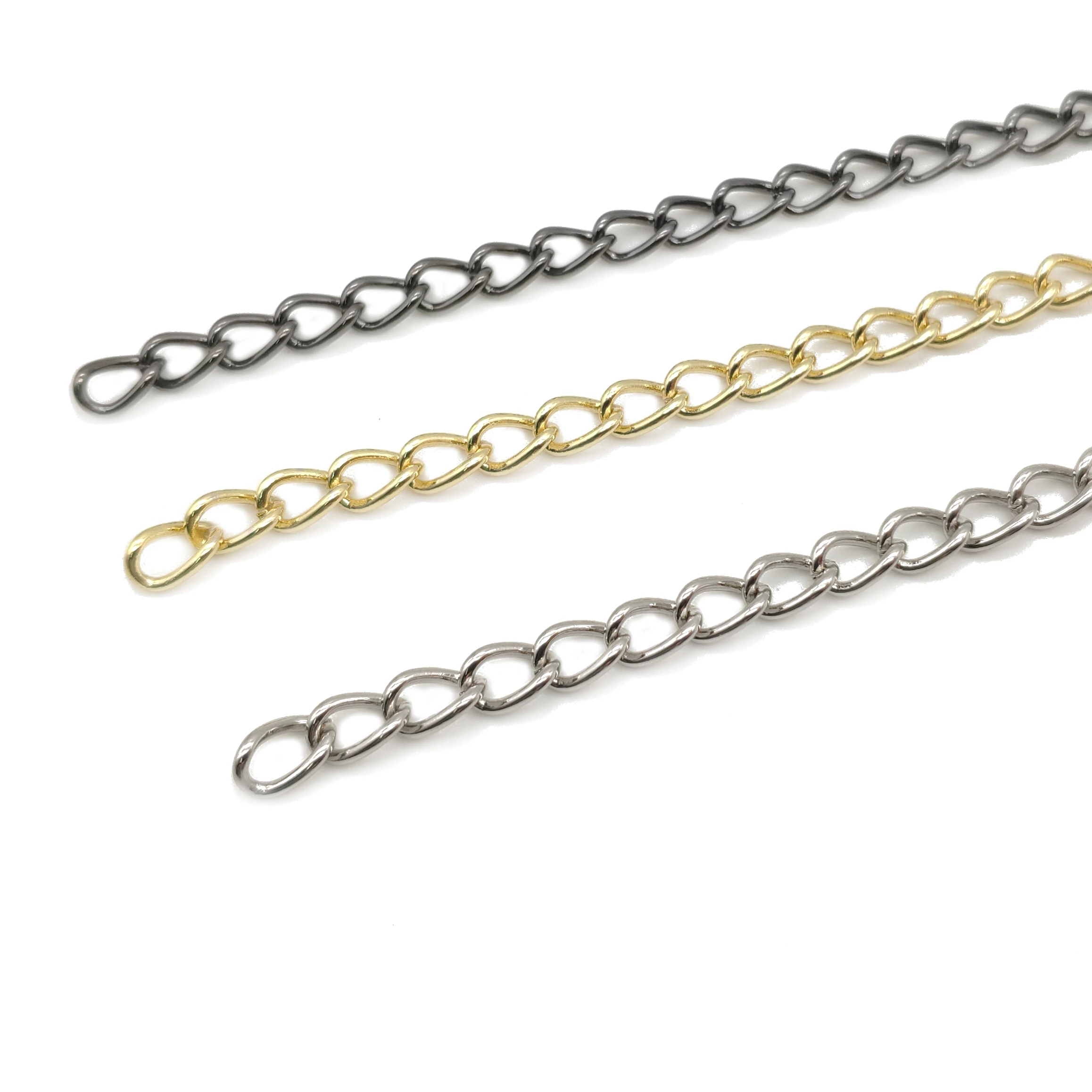 Bag Accessories Manufacturer 4.5mm Light Gold Custom Metal Bag Chain for Handbag