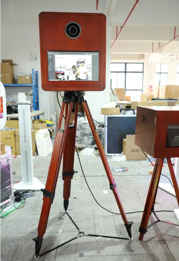 Stand dslr photo booth shell Vintage Digital selfie photo booth cabinet case service offered case service offered