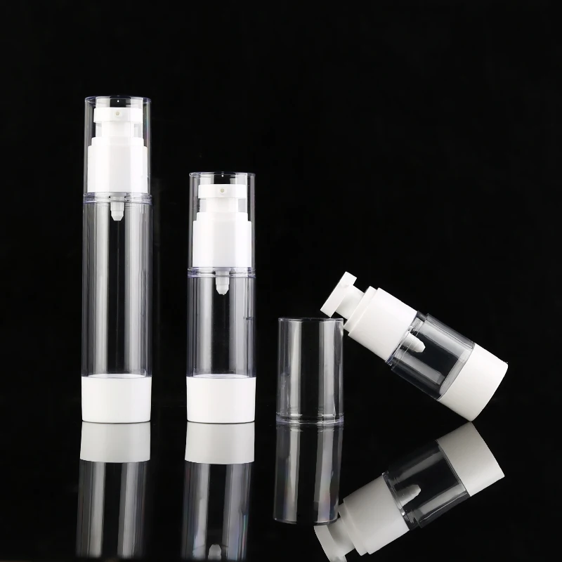 15ml 30ml 50ml Aluminium Silver  Airless Bottle AS Cosmetics  Spray Vacuum Bottle