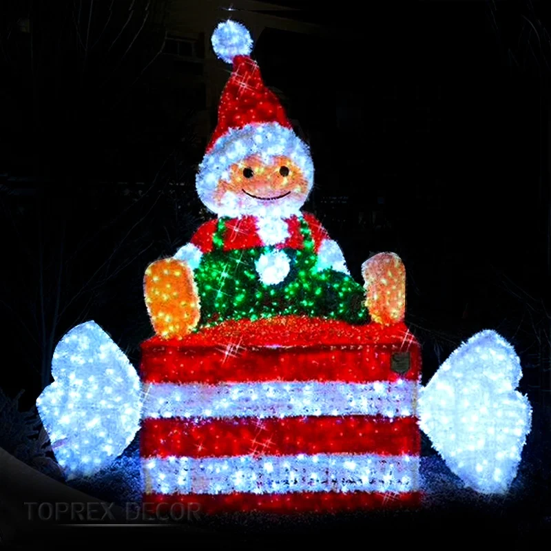 Декор Toprex на заказ OEM коммерческий уличный светодиодный декоративный медведь дисплеи для Рождественского освещения праздничного украшения