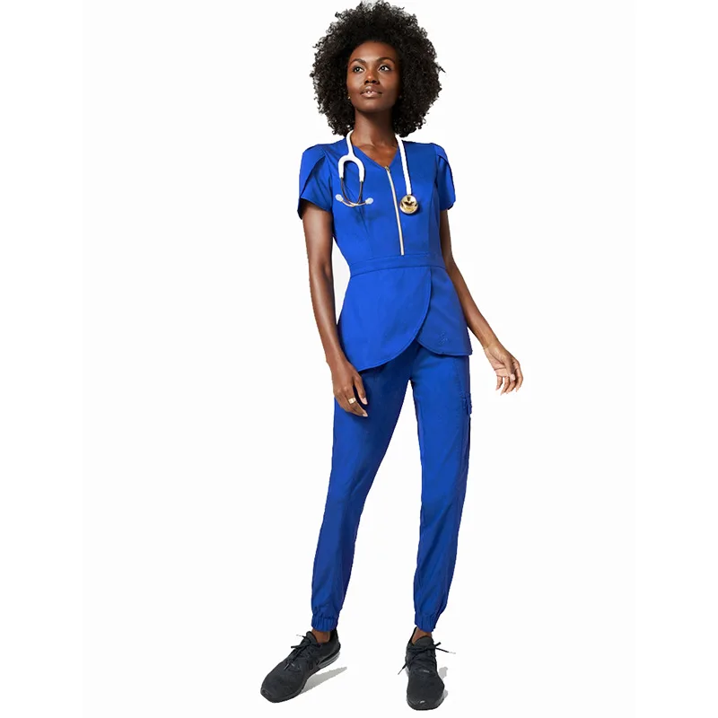 Short Sleeve Medical Uniforms Design Women Joggers Set Medical Scrubs Uniforms Hospital Scrubs Uniforms Sets Scrubs Medical