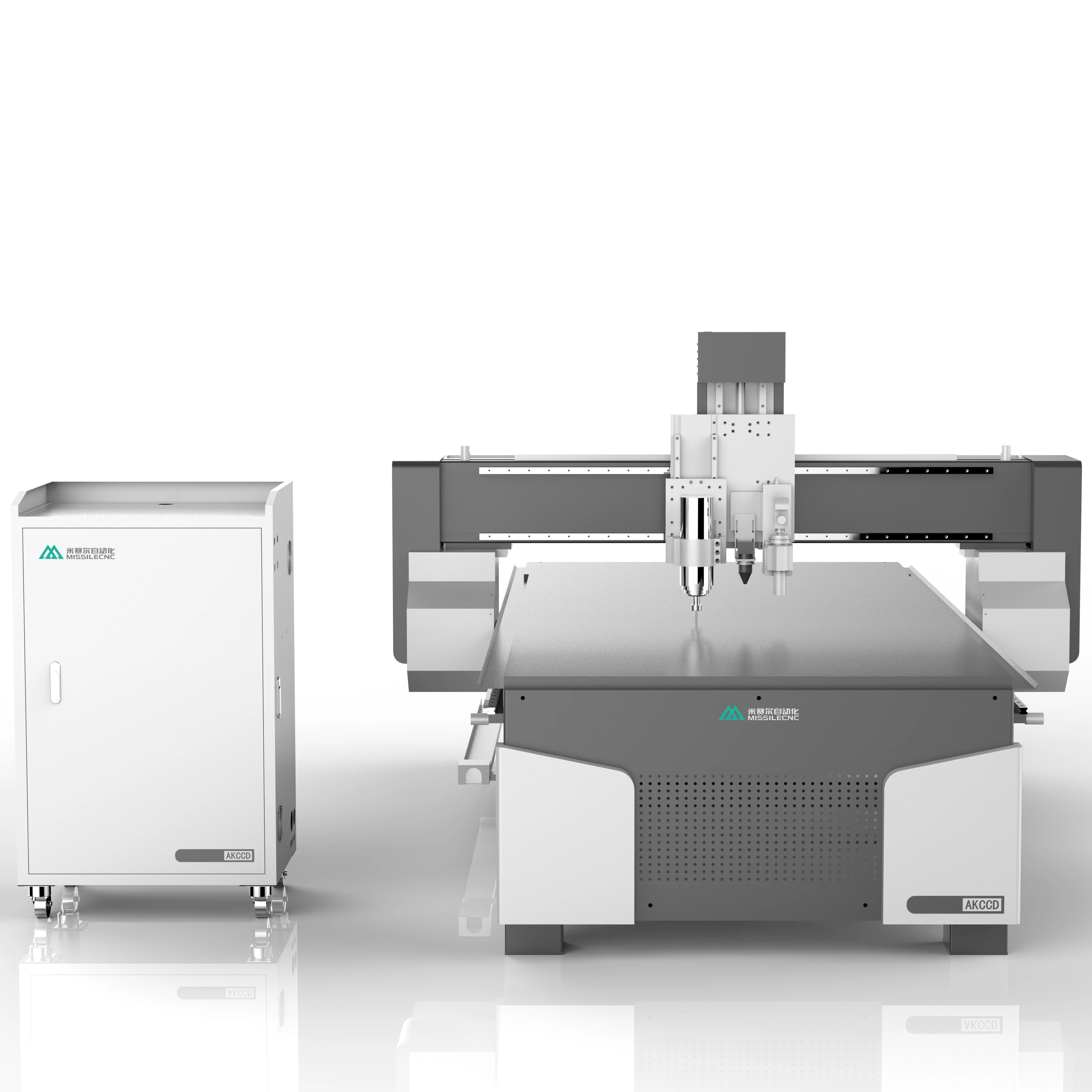 A3CCDK cnc router with ccd camera and oscillating knife 3 axis wood cnc router PRICE