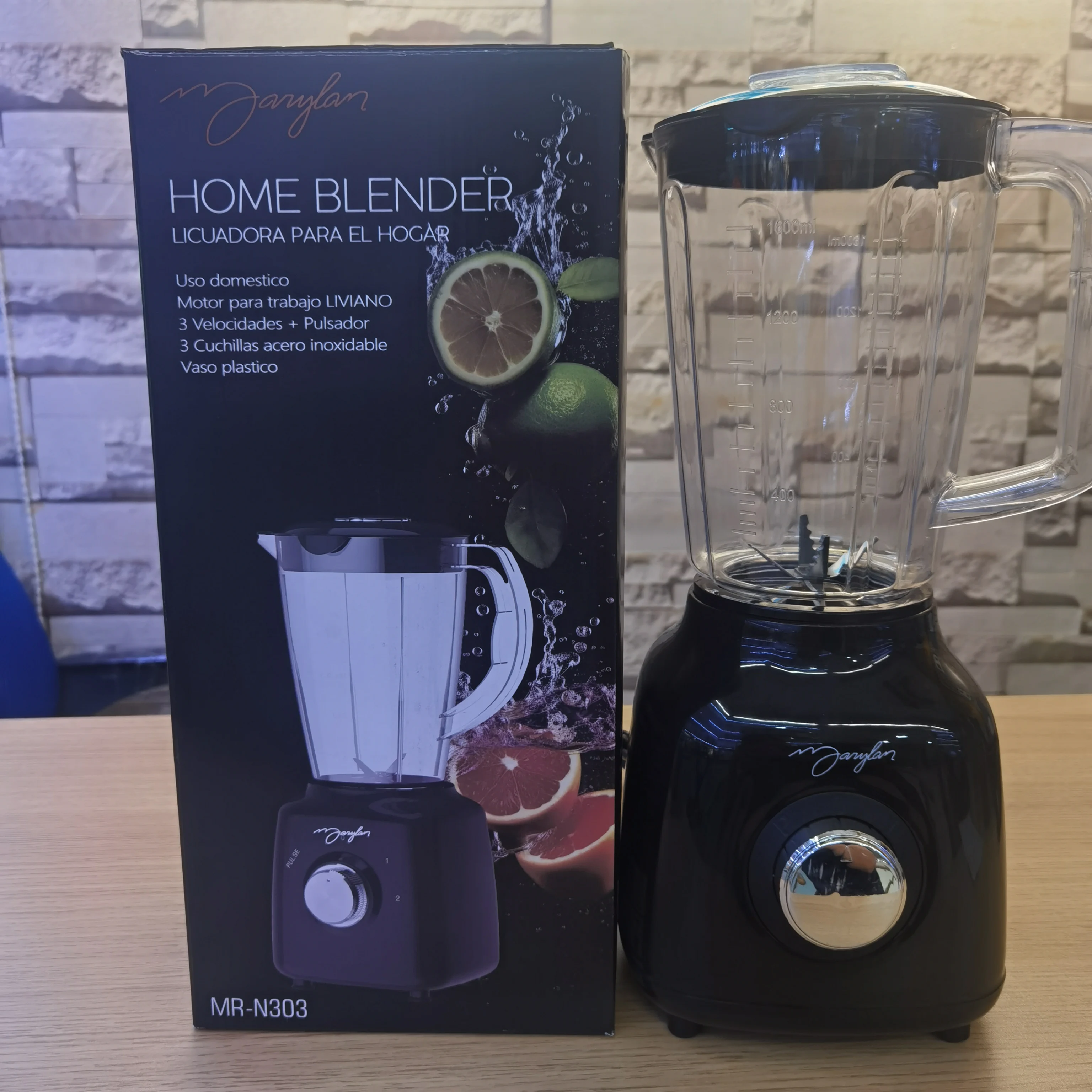 1.5L Countertop Kitchen Blender, 500W Professional Heavy Duty High Speed Processor and Mixer