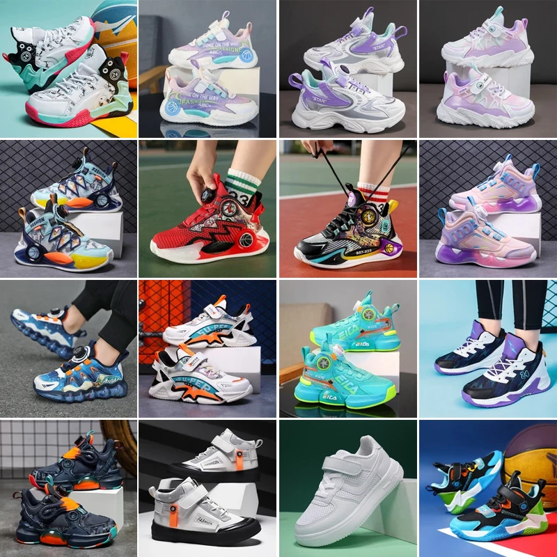 Customized Children Girls Boys Shoe Manufacture Boys Kids Custom Basketball Running Casual Shoes Sneakers for Boys