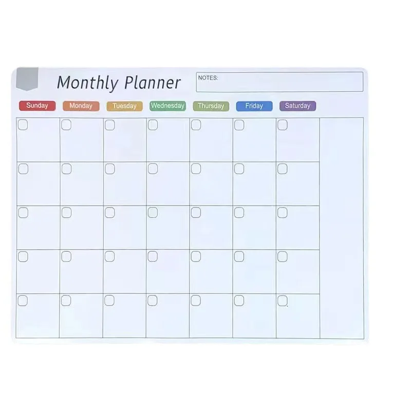 Fridge Calendar Magnetic Dry Erase Calendar Whiteboard Calendar for Refrigerator Planners