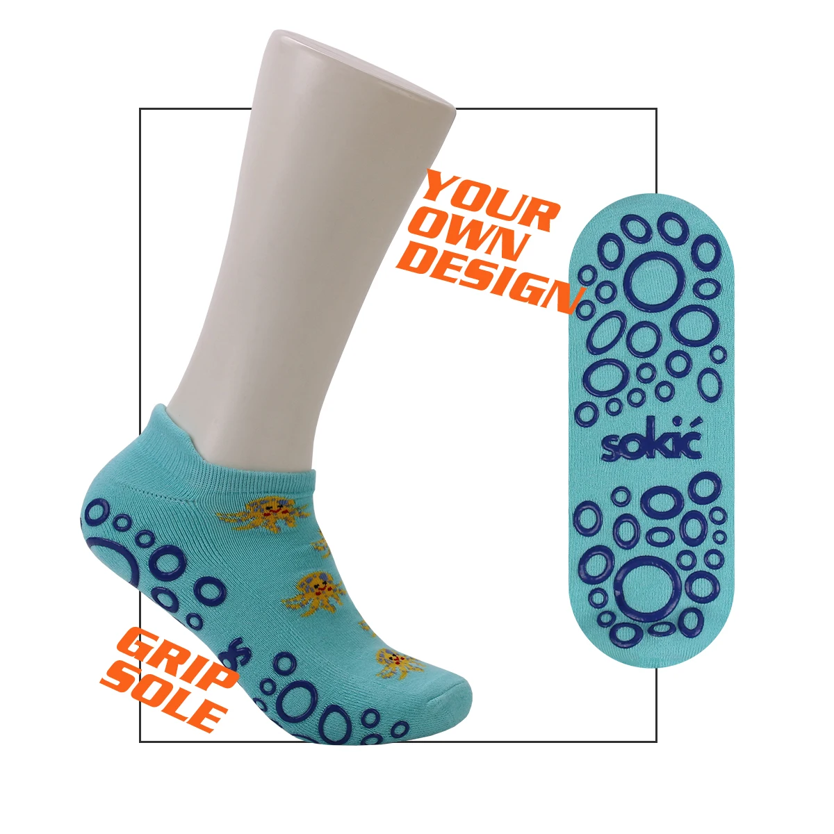 Professional anti-slip football Socks Factory Own LOGO Design Custom grip Soccer Socks With Customized Labels Tags Packaging