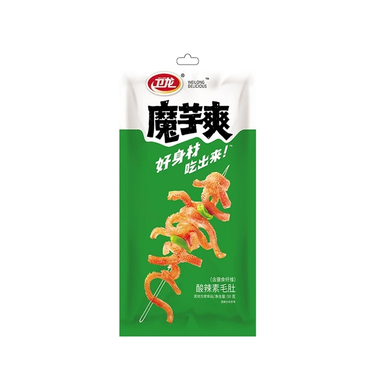 New Model High Quality Chinese Konjac Snack Tripe Shape Low Carb Gluten Weight Loss Snack