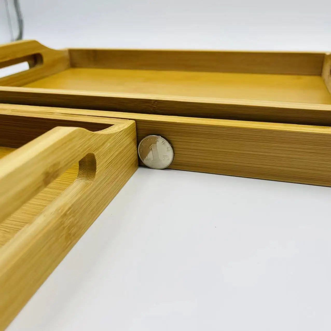 Customized Bamboo Tea Service tray Set Factory Direct Sales Natural Bamboo Sushi Dessert Display Bamboo food tray