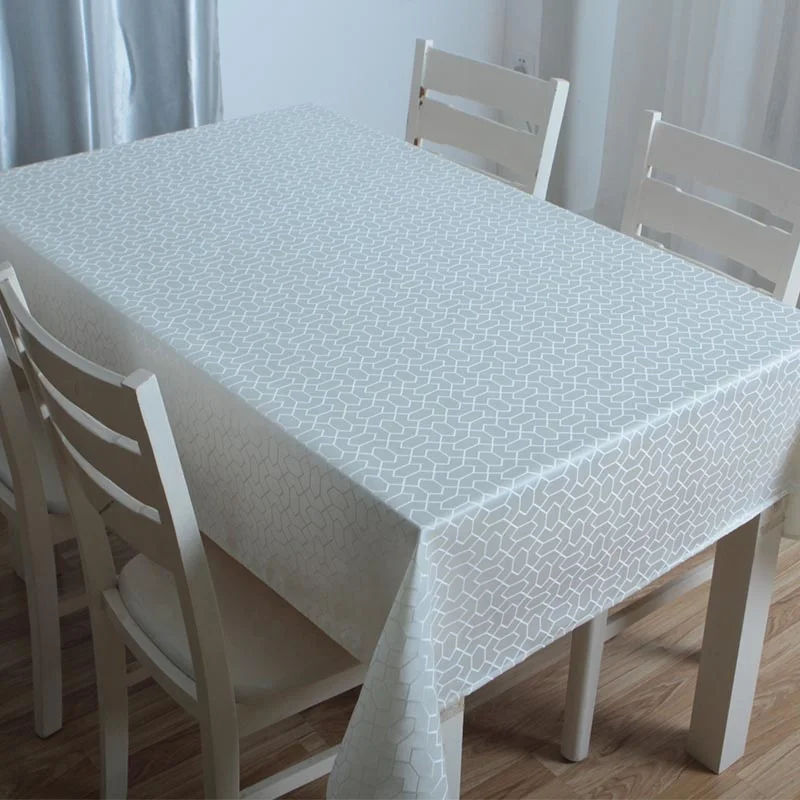 Promotional Rectangular Custom Jacquard Table Cloth Polyester Fabric Table cloth