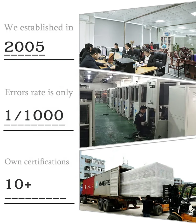 30HP air cooling Industrial low temp sub zero glycol water chiller