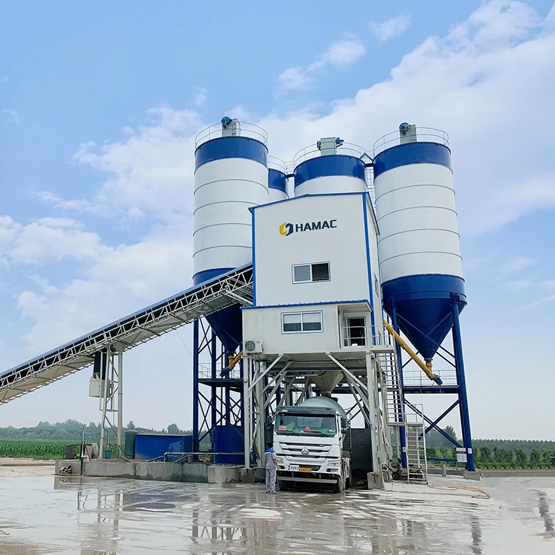 ready mixer RMC stationary Concrete ready mixing batching plant concrete mix batching plant