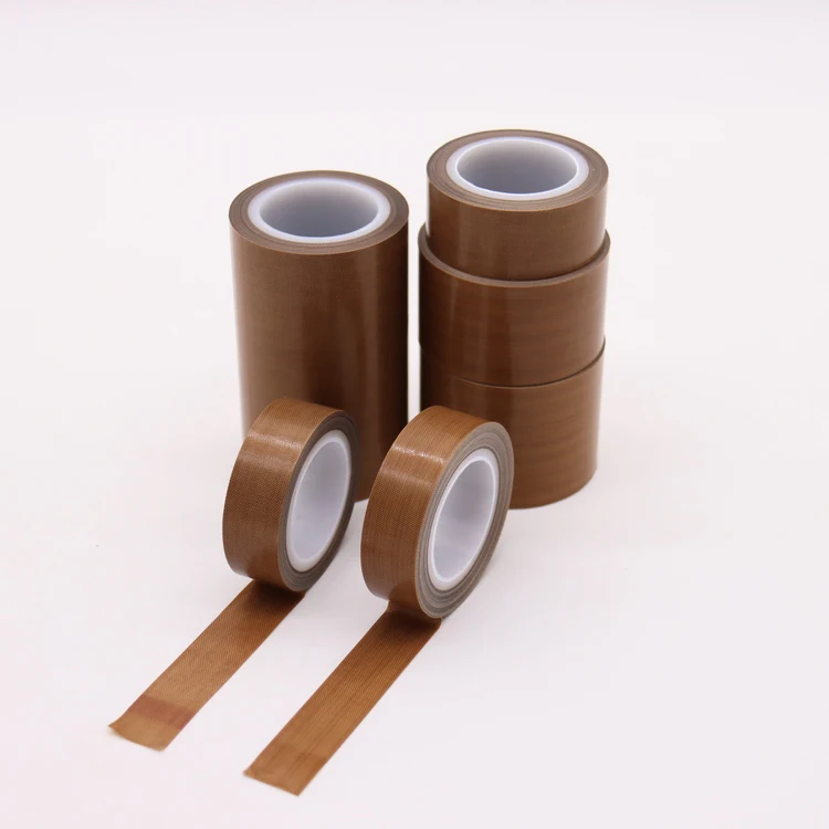 Easy to Clean Heat Resistance Fabric Tape Fireproof fiberglass ptfe tape pehd with Silicone Adhesive