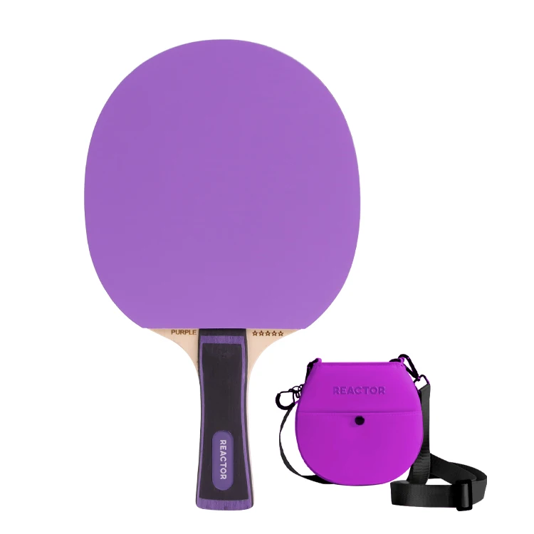 5-ply professional wood table tennis racket 40+abs ball colourful bag High level performance rubber and sponge