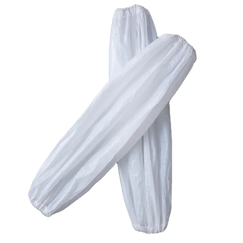 Disposable Protective Durable Breathable Isolation nonwoven PP white oversleeve