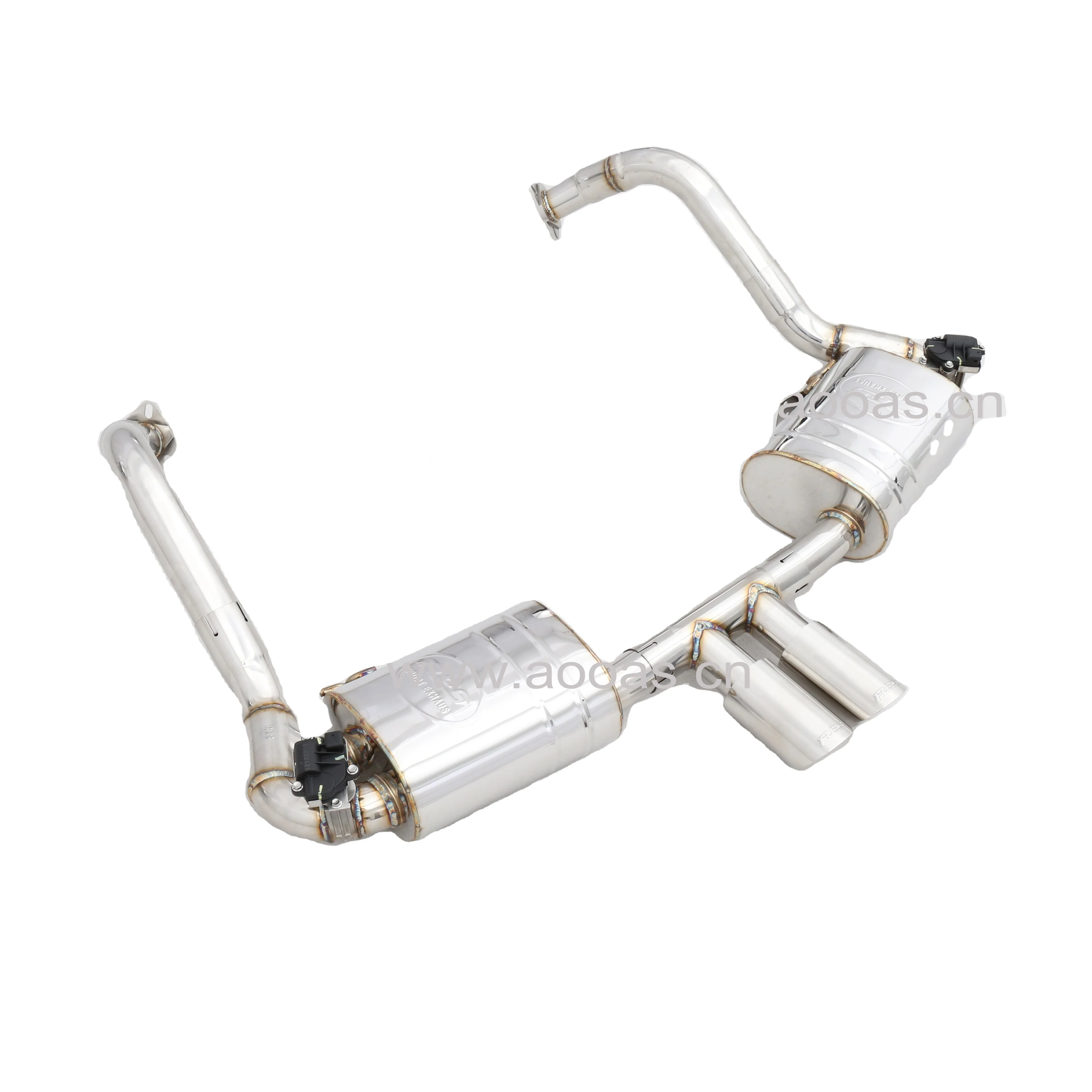 Tuning Exhaust Stainless Steel Valve Exhaust Systems For Cayman Boxster 987.2