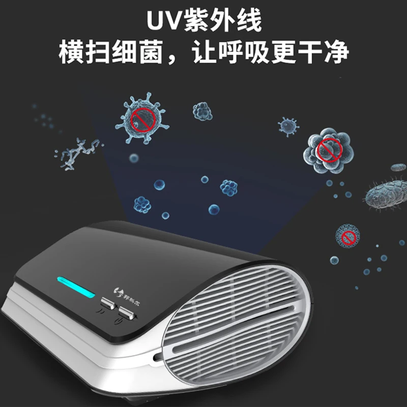 2021 Newest Mini Portable Desk Home Electric True Hepa Filter Car Air Cleaner Air Purifier