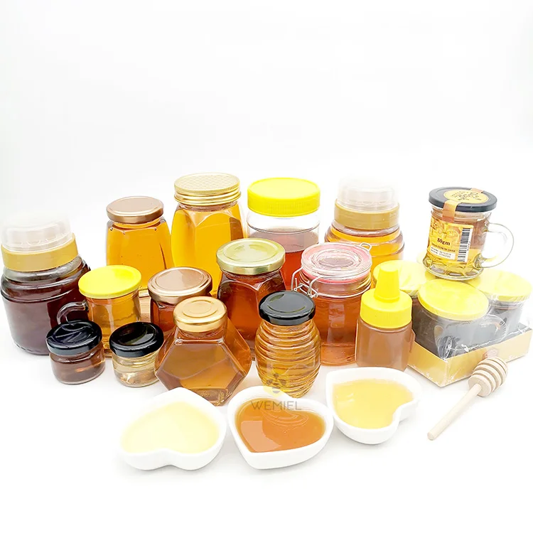 500 г халяльный Янтарный свежий натуральный сырой многоцветный пчелиный мед