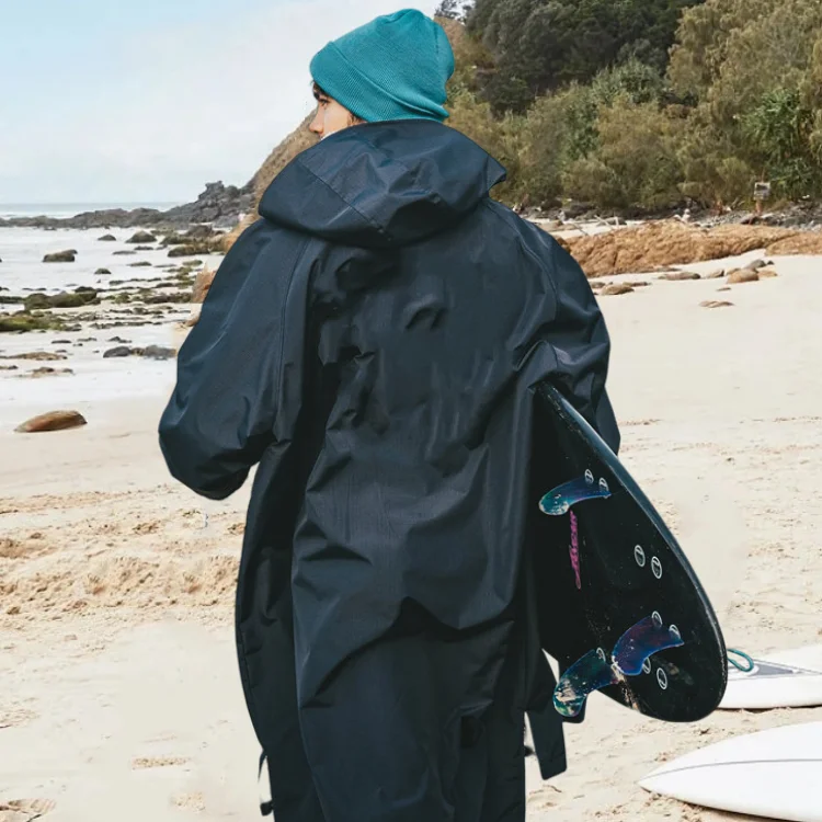 waterproof surf changing robe custom warm kids adults swim parka 70x110cm or custom swimming changing robe with fleece linned