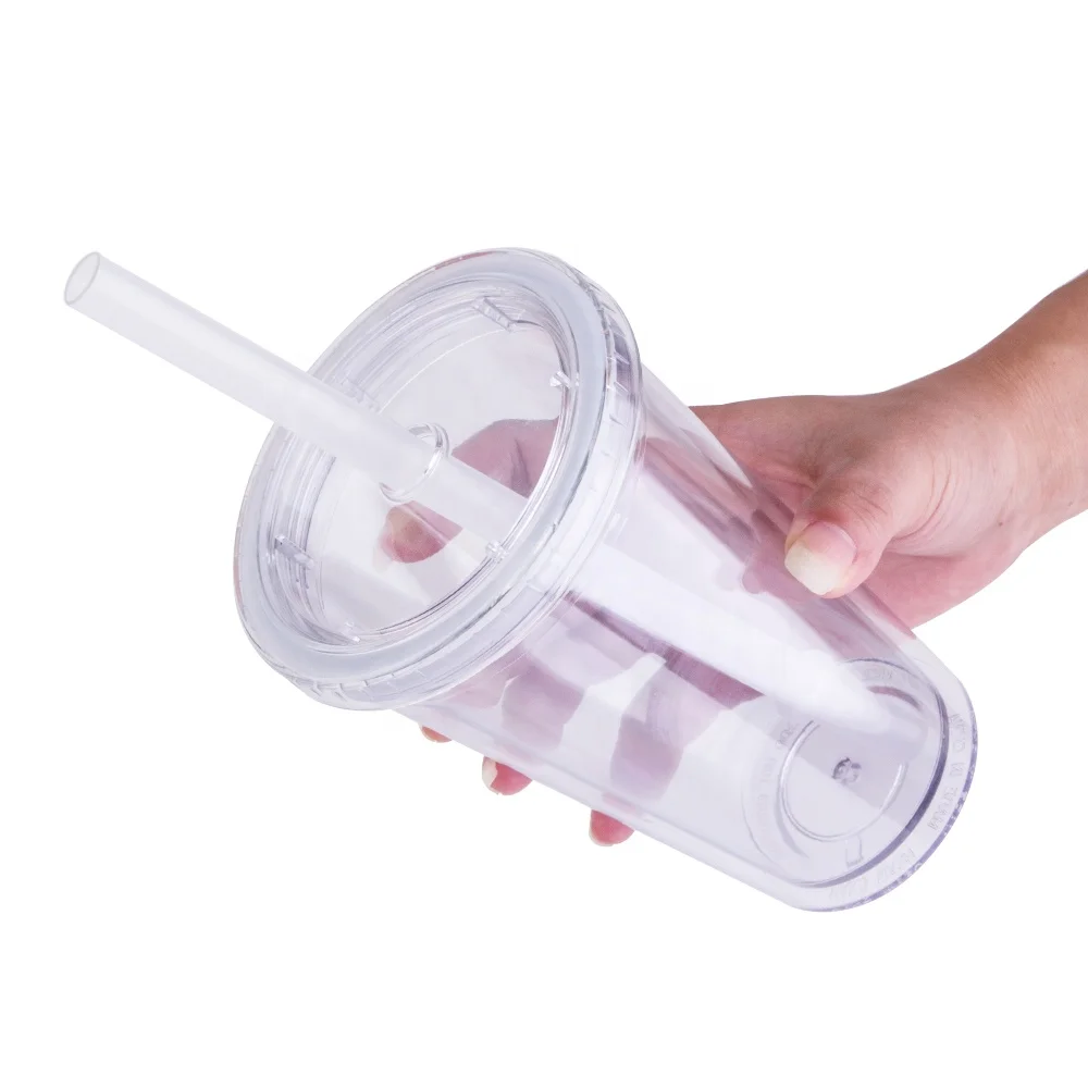 Изготовленный BPA Бесплатный изготовленный на заказ boba tumbler пластиковый питьевый многоразовый пузырьковый чай с соломенными