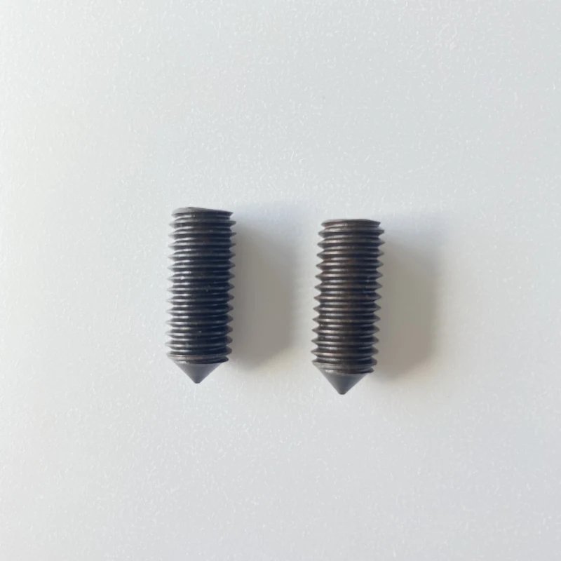 Best price High grade carbon steel black finish DIN914 customized high quality hexagon socket set screws with cone point