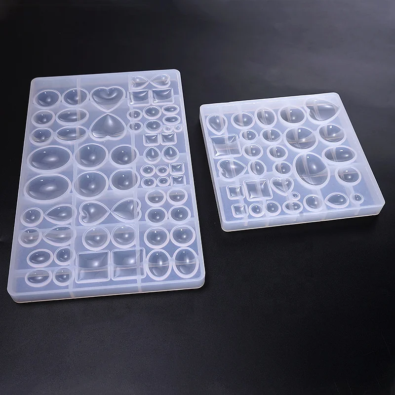 DM620 DIY Cabochons Gemstone Jewelry Silicone Casting Mold Epoxy Resin Gem Pendant Mold