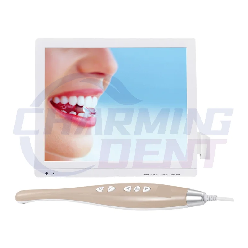 Factory supply dental oral camera wifi intraoral camera with dental monitor 17 inch screen