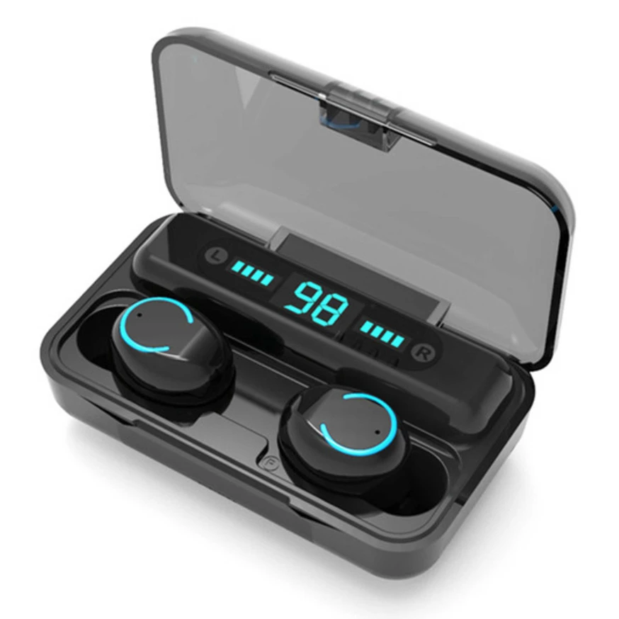 
Innoliance 2020 New Arrivals F9-9 TWS Earbuds Ipx7 5 Wireless Earphones Power Bank Big Ear Muff Headphone, For Bt 