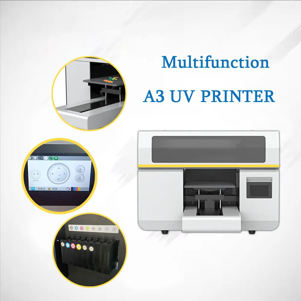 2024 hot selling Visual-Tex hIgh resolution ang high speed a3 uv dtf printer varnish transfer sticker printing