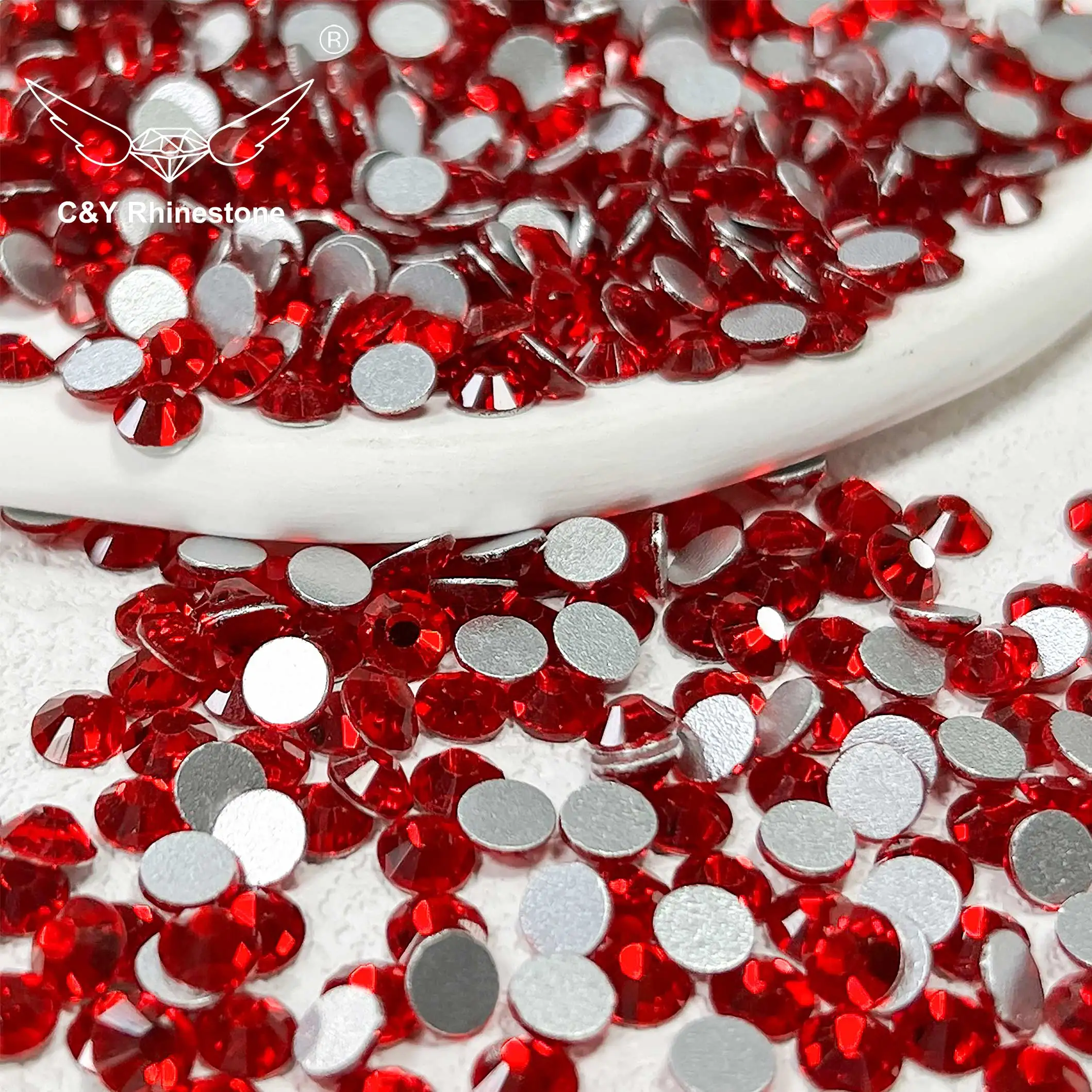 CY 010 Flat Back Strass Crystal Non Hot Fix Rhinestone For Garment Decoration