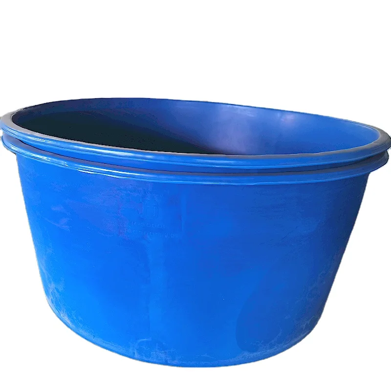 Growing Aquaponics 4000l Round Types Plastic Fish Farming Tank