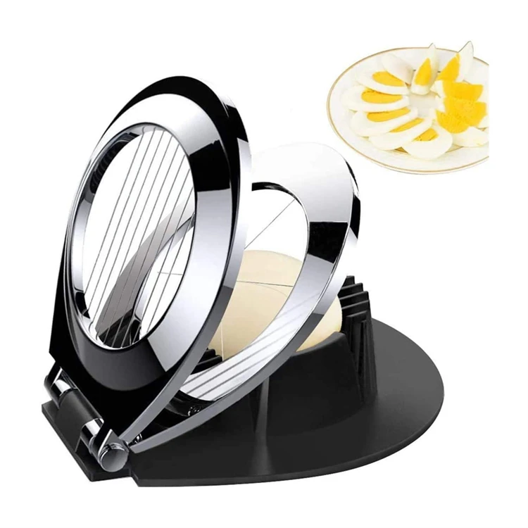 Egg Slicer Heavy Duty Slicer for Strawberry Fruit Garnish Slicer Stainless Steel Wire with 2 Slicing Styles