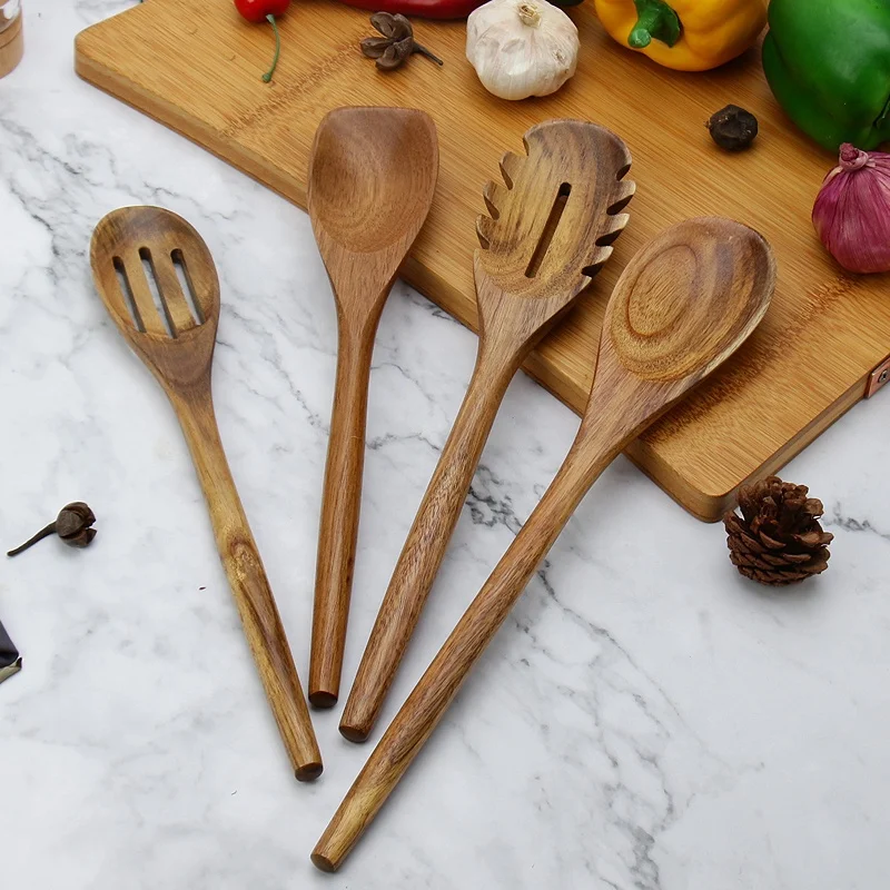 FLYWOD kitchen tools wooden kitchen accessories, acacia tableware, kitchen tools, cooking tools, cookware set
