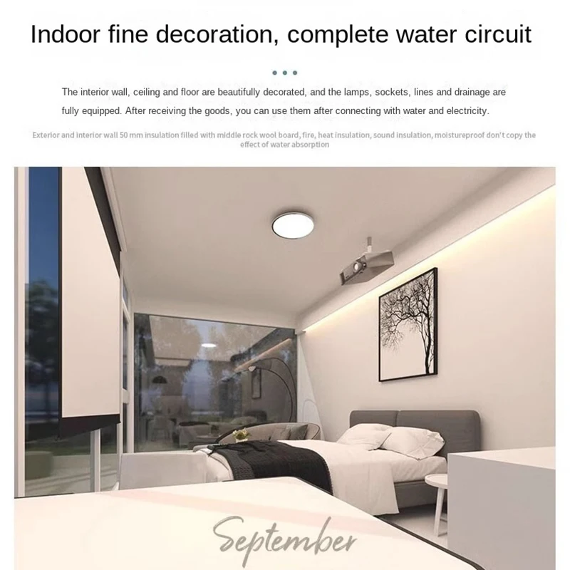 Prefabricated Sunroom Tiny Casa Containers Homes Houses Other Mobile Modular Office Pods Portable Prefab Prefabricada