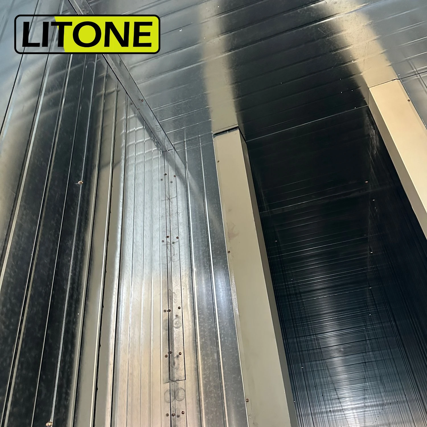 8 meters large industrial gas electric heating electrostatic powder coating painting curing oven