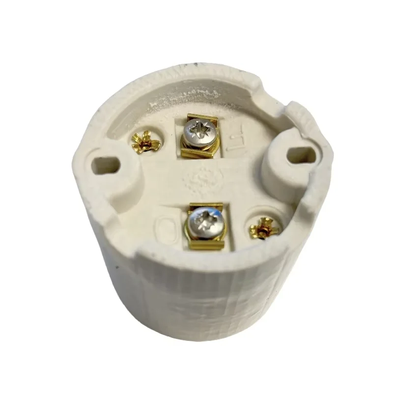 Wholesale high quality E27 ceramic lamp holder, wall lamp bracket, ceramic manufacturer supply