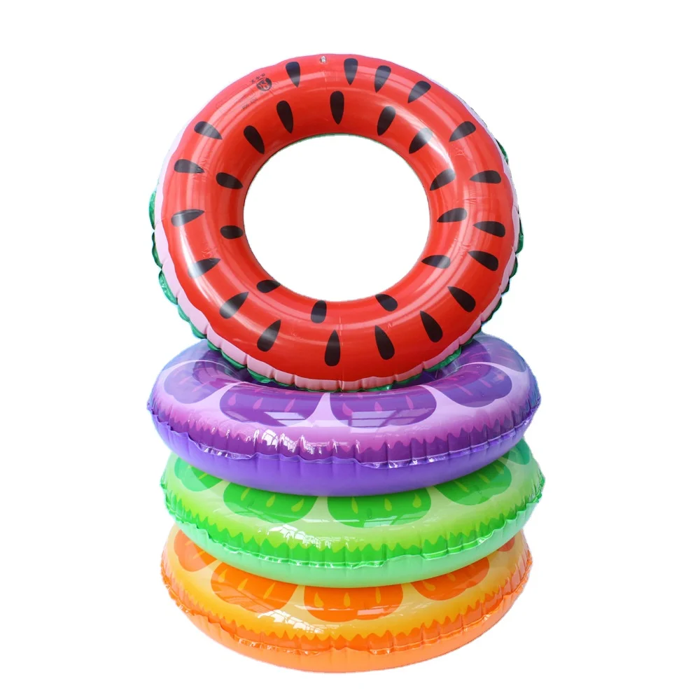 factory hot selling cheap price single river tube inflatable fruits printing swimming tube float for kids and adults