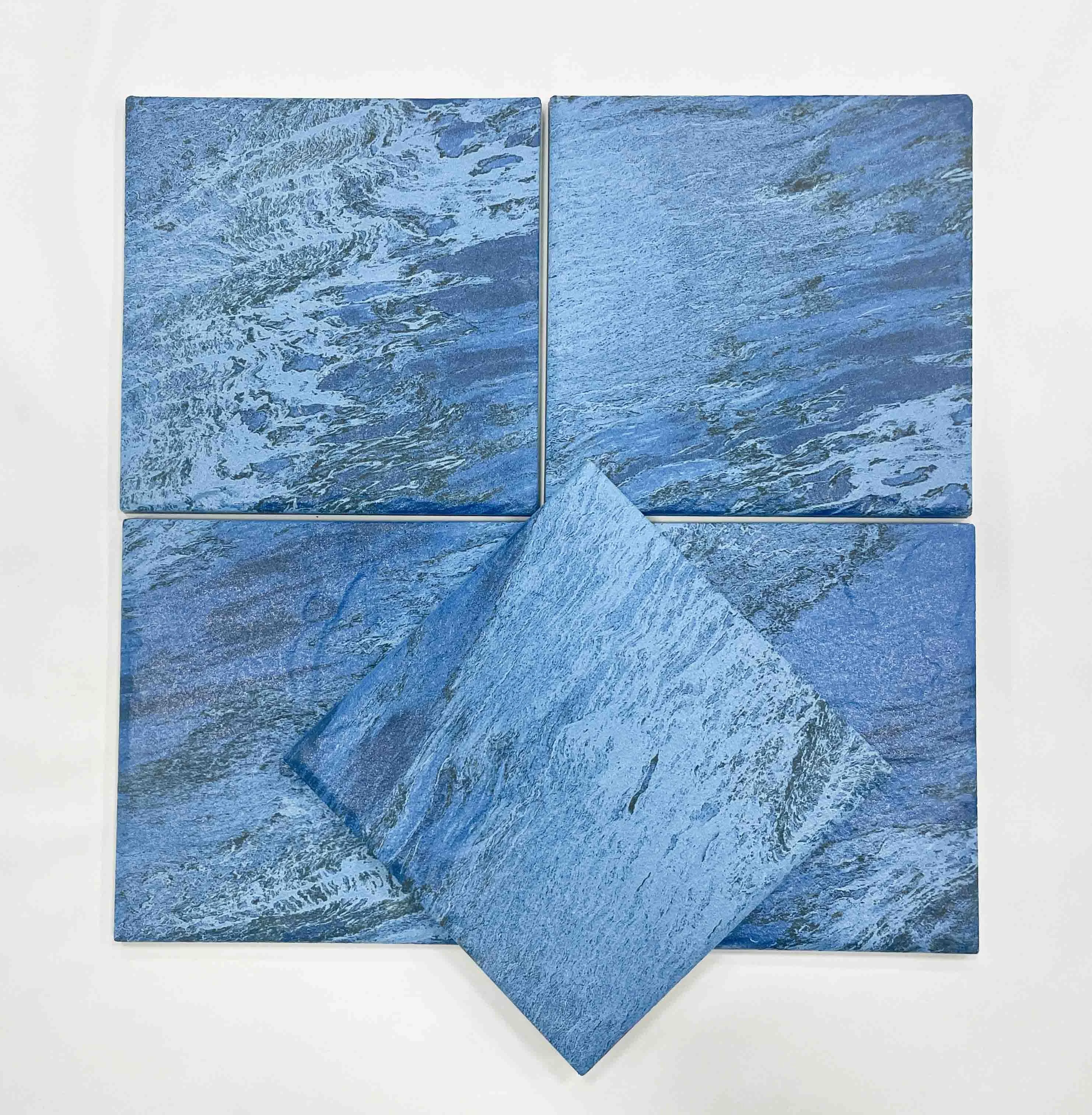 Outdoor Modern Bali Green Mosaic Anti-slip 150x150 Ceramic Pool Tile Green Stone for Swimming Pool Tiles