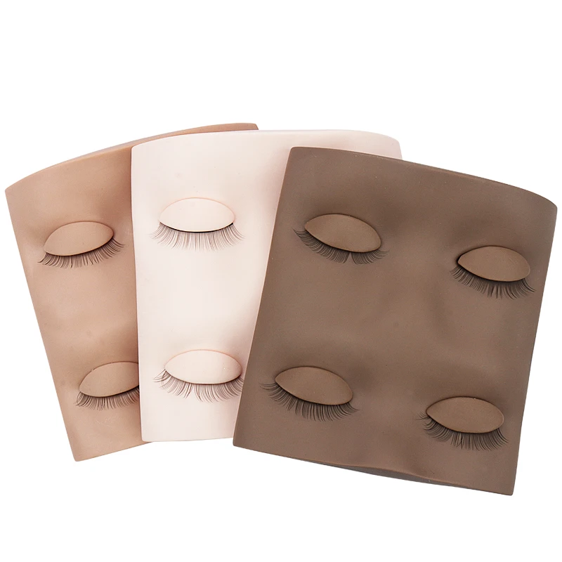 New Silicone Head Mold Mannequins Head Double Eyes Molds For Eyelash Extension Practice